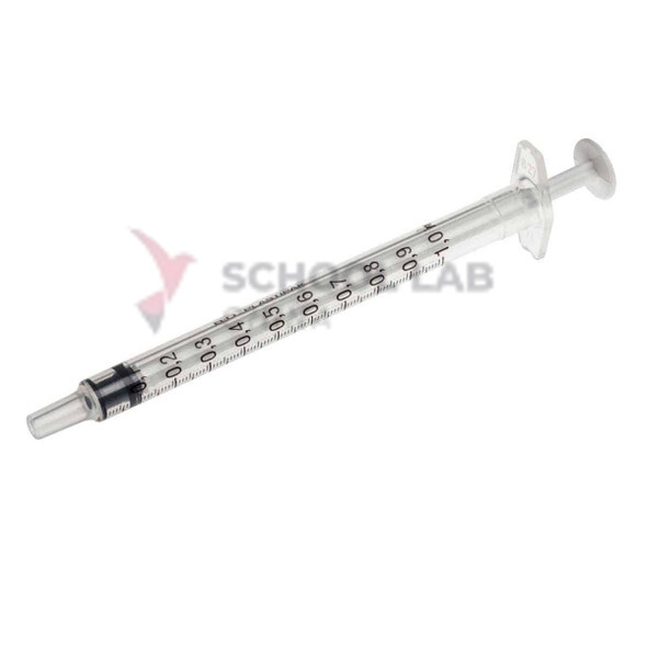 Sterile Plastic Syringe - 1ml - Pack of 100